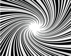 Abstract pattern. Texture with wavy, billowy lines. Optical art background. Wave design black and white. Digital image with a psychedelic stripes. Vector illustration