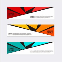 modern abstract banner design template