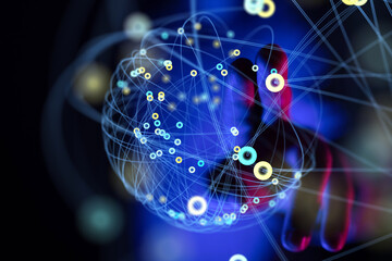 organization network team concept networking.