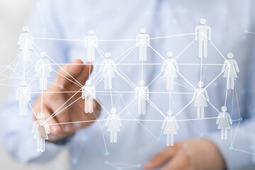 network people silhouettes network team.