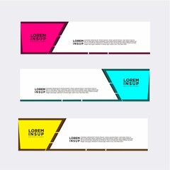 modern abstract banner design template