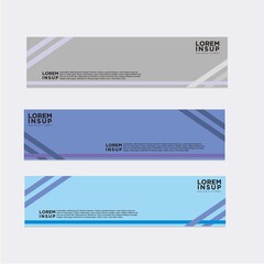 modern abstract banner design template