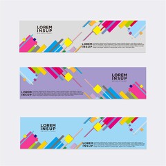 modern abstract banner design template