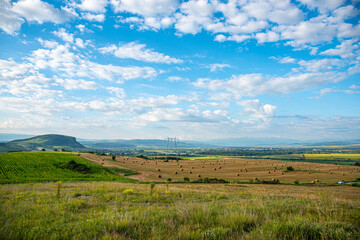 Morning landscpe view from the hill