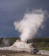 Yellowstone National Park geyser 2009