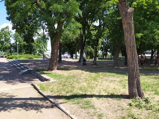 Empty parks during quarantine