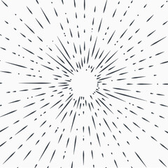 Star burst design element on white background