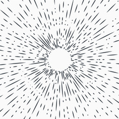 Star burst design element on white background