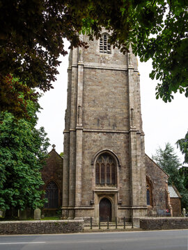 The Parish Church of Saint Peter and Saint Paul, Holsworthy, tower. Devon, UK.