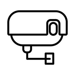 cctv camera security line style icon