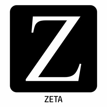 Zeta greek letter icon