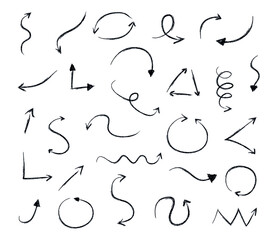 Grunge arrows collection.