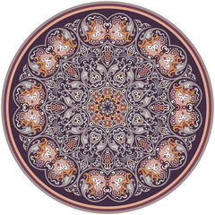 Vector ethnic abstract flower illustration