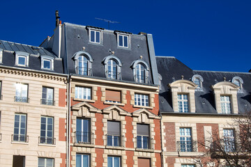 Fototapeta na wymiar view of the old town of paris spain