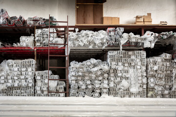 Warehouse of pvc profiles for the production of pvc windows and pvc doors