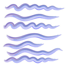 Watercolor blue smear on white background. Vector illustration for web, template, posters, card, decoration,wrapping paper. Contrast colorful colors abstract pattern.