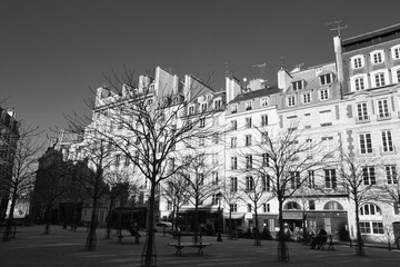 view of the old town of paris spain