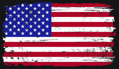 Grunge american flag