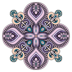 Vector decorative ornamental flower illustration