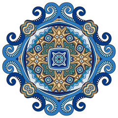 Vector decorative ornamental flower illustration
