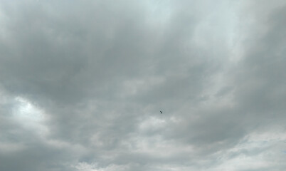 Clouds in the blue sky background, nature photography