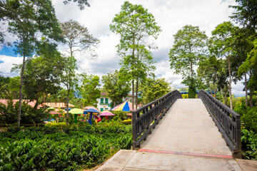 Montenegro, Quindío / Colombia. July22, 2016 Parque Del Cafe. Parque del cafe tourist site,...