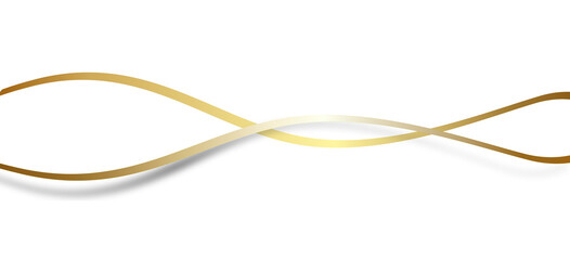 Gold Welle Wellen Band Banner Schwung Hintergrund