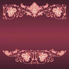 Vector ornamental nature vintage design elements