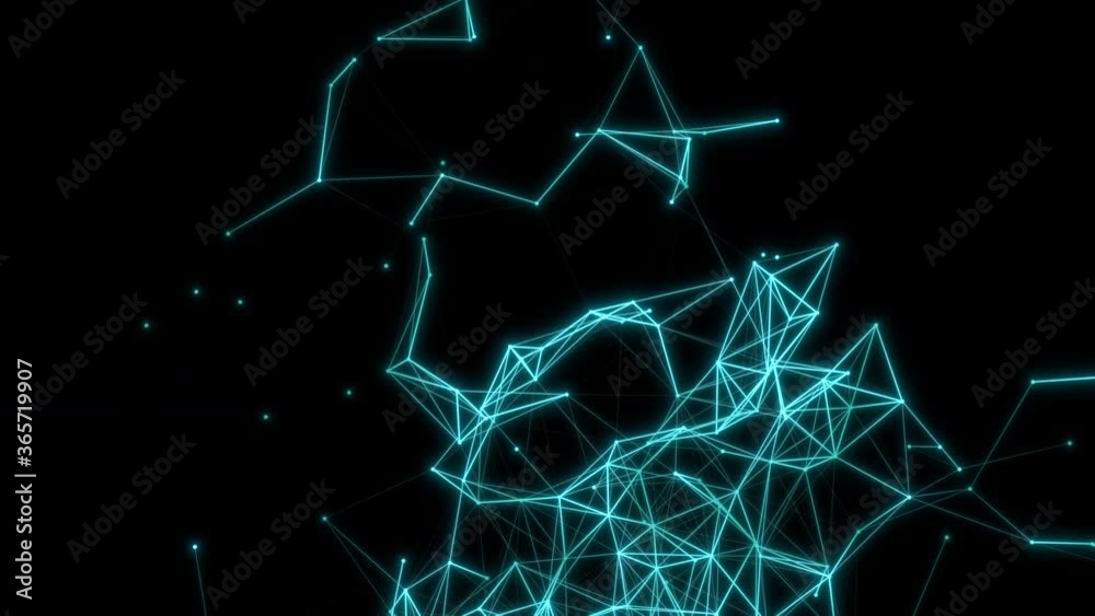 Sticker lines abstract technology network backdrop
