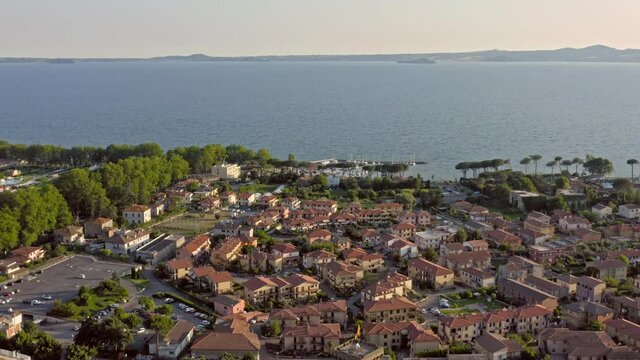 Aerial view of Bolsena Italy