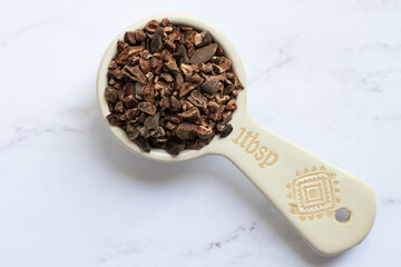 Cocoa Nibs in a Tablespoon