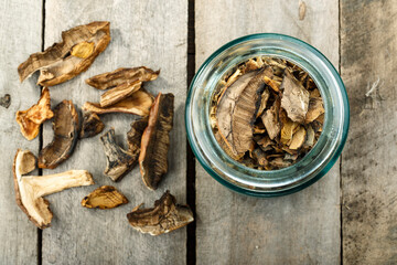 chopped dried mushrooms