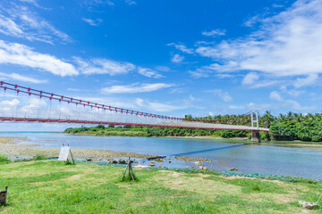 Fototapeta premium Pingtung Manchurian Port Drawbridge, Taiwan.