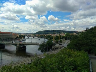 bridge over the river, Prague