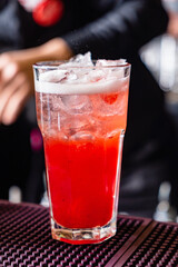 tasty cocktail in the bar