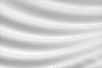 White pleated cloth background, 3d rendering.