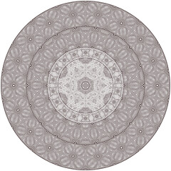 Vector ethnic round ornamental illustration.