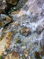 waterfall in the mountains