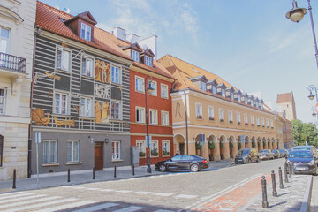 Obraz premium old town square in warsaw poland