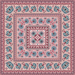 Vector floral ethnic ornamental illustration