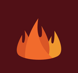 Flame icon vector