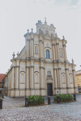 Fototapeta na wymiar Church of the Visitor in Warsaw.church of st john the baptist