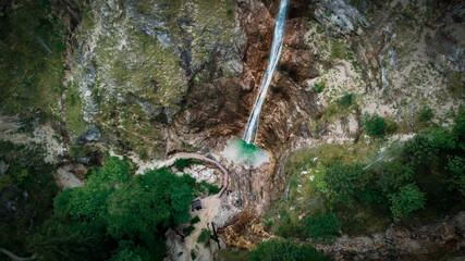 Nixenfall Wasserfall in Weißenbach am Attersee in Oberösterreich