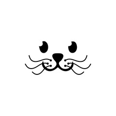 Rabbit vector icon illustration design