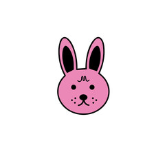 Rabbit vector icon illustration design