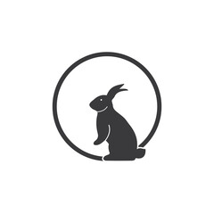 Rabbit vector icon illustration design