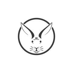 Rabbit vector icon illustration design