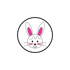 Rabbit vector icon illustration design