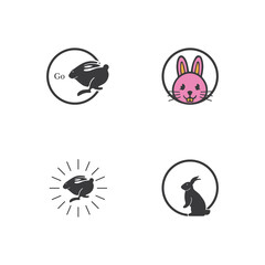 Rabbit vector icon illustration design