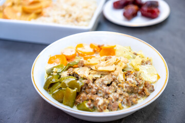 New arabic food recipe ready to be served